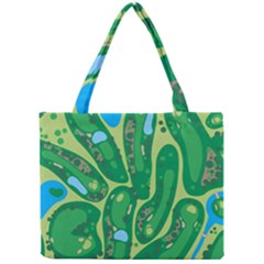 Golf Course Par Golf Course Green Mini Tote Bag by Cemarart