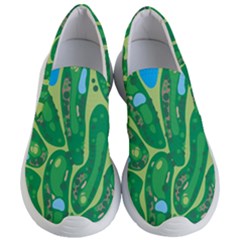 Golf Course Par Golf Course Green Women s Lightweight Slip Ons by Cemarart