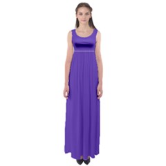 Ultra Violet Purple Empire Waist Maxi Dress by bruzer