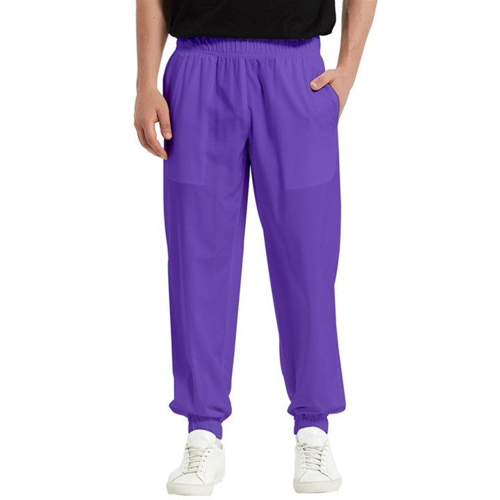 Ultra Violet Purple Men s Elastic Waist Pants