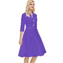 Ultra Violet Purple Classy Knee Length Dress View2