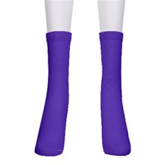 Ultra Violet Purple Crew Socks by Patternsandcolors