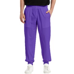 Ultra Violet Purple Men s Elastic Waist Pants by Patternsandcolors