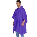 Ultra Violet Purple Men s Hooded Rain Ponchos View2