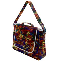 Zig Zag Pattern Geometric Design Box Up Messenger Bag by Ndabl3x