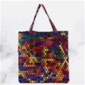 Hexagon Honeycomb Pattern Design Grocery Tote Bag View1