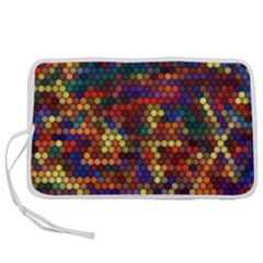 Hexagon Honeycomb Pattern Design Pen Storage Case (m) by Ndabl3x