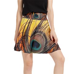 Peacock Feather Native Waistband Skirt by Cemarart