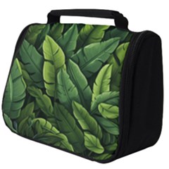 Green Leaves Full Print Travel Pouch (big) by goljakoff