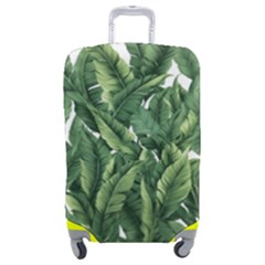 Tropical Leaves Luggage Cover (medium) by goljakoff