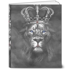 Lion King Of The Jungle Nature 8  X 10  Hardcover Notebook by Cemarart