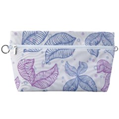 Leaves Line Art Background Handbag Organizer by Cemarart