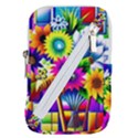 Flower Vase Flower Collage Pop Art Belt Pouch Bag (Large) View1