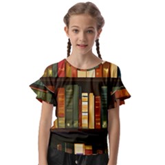 Books Bookshelves Library Fantasy Apothecary Book Nook Literature Study Kids  Cut Out Flutter Sleeves by Grandong