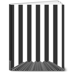 Stripes Geometric Pattern Digital Art Art Abstract Abstract Art 8  X 10  Softcover Notebook by Proyonanggan