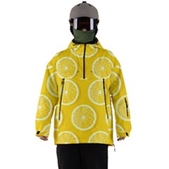 Lemon Fruits Slice Seamless Pattern Men s Ski And Snowboard Waterproof Breathable Jacket by Apen