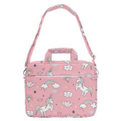 Cute Unicorn Seamless Pattern Macbook Pro 16  Shoulder Laptop Bag by Apen