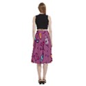 Flowers Petals Leaves Foliage A-Line Full Circle Midi Skirt With Pocket View4