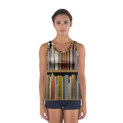 Book Nook Books Bookshelves Comfortable Cozy Literature Library Study Reading Reader Reading Nook Ro Sport Tank Top  by Maspions