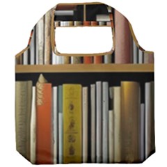 Book Nook Books Bookshelves Comfortable Cozy Literature Library Study Reading Reader Reading Nook Ro Foldable Grocery Recycle Bag by Maspions