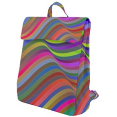 Psychedelic Surreal Background Flap Top Backpack by Askadina