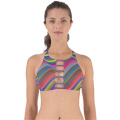 Psychedelic Surreal Background Perfectly Cut Out Bikini Top by Askadina