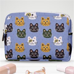 Cat Cat Background Animals Little Cat Pets Kittens Make Up Pouch (medium) by Maspions