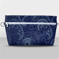 Blue Paisley Texture, Blue Paisley Ornament Handbag Organizer by nateshop