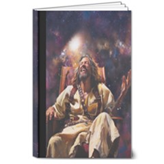 The King Who Laughs 8  X 10  Hardcover Notebook by EatMeDrinkMe