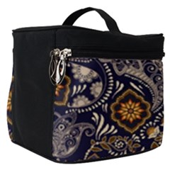 Paisley Texture, Floral Ornament Texture Make Up Travel Bag (small) by nateshop