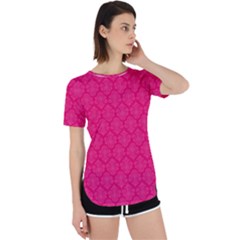 Pink Pattern, Abstract, Background, Bright, Desenho Perpetual Short Sleeve T-shirt by nateshop