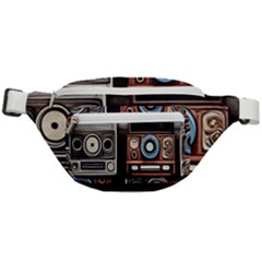 Retro Cameras Old Vintage Antique Technology Wallpaper Retrospective Fanny Pack by Grandong