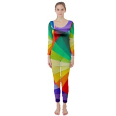 Bring Colors To Your Day Long Sleeve Catsuit by elizah032470