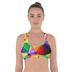 Bring Colors To Your Day Cross Back Sports Bra by elizah032470