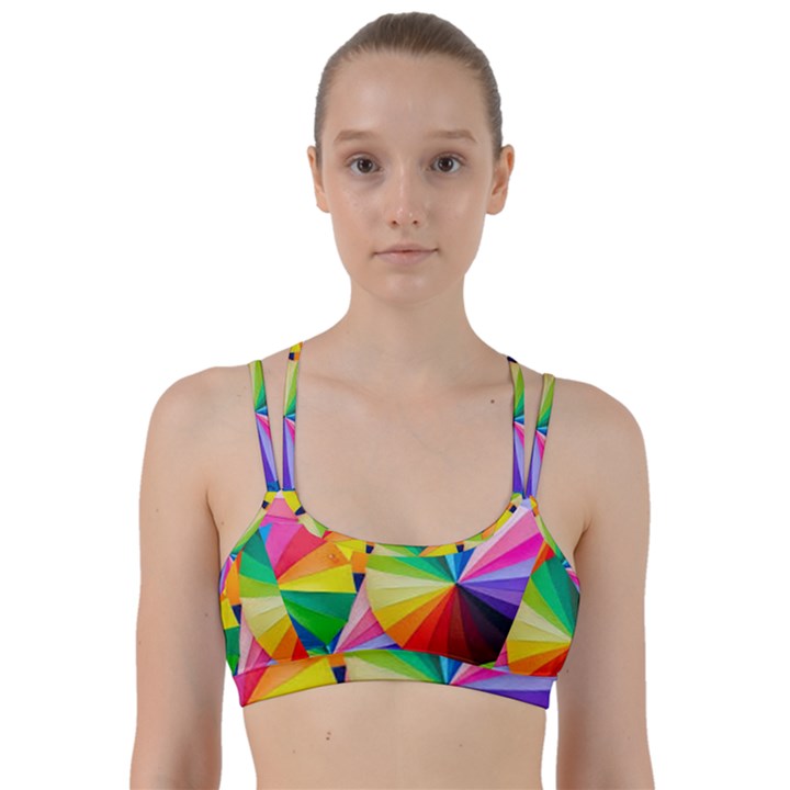 bring colors to your day Line Them Up Sports Bra