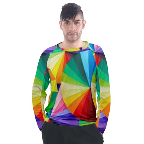 Bring Colors To Your Day Men s Long Sleeve Raglan T-shirt by elizah032470