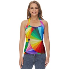 Bring Colors To Your Day Basic Halter Top by elizah032470