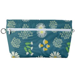 Drawing Flowers Meadow White Handbag Organizer by Maspions