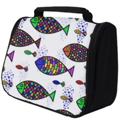 Fish Abstract Colorful Full Print Travel Pouch (big) by Maspions