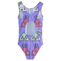 Cloud Seamless Pattern Kids  Cut-Out Back One Piece Swimsuit View2