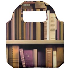 Books Bookshelves Office Fantasy Background Artwork Book Cover Apothecary Book Nook Literature Libra Foldable Grocery Recycle Bag by Posterlux