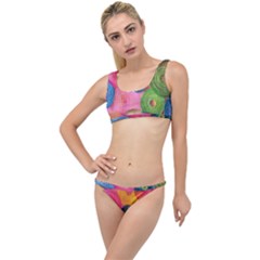 Colorful Abstract Patterns The Little Details Bikini Set by Maspions