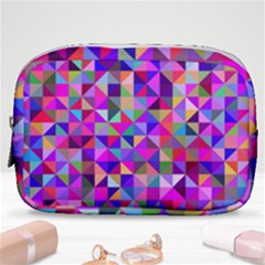 Floor Colorful Triangle Make Up Pouch (small) by Maspions