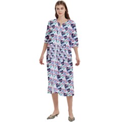 Beautiful Pattern Women s Cotton 3/4 Sleeve Nightgown by Sparkle