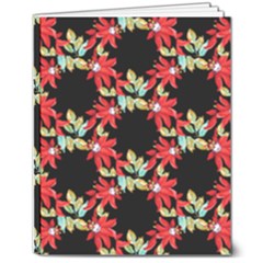 Floral Geometry 8  X 10  Softcover Notebook by Sparkle