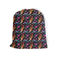 Beautiful Pattern Drawstring Pouch (xl) by Sparkle