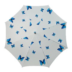 Butterfly-blue-phengaris Golf Umbrellas by saad11