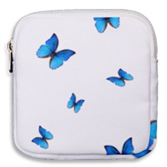 Butterfly-blue-phengaris Mini Square Pouch by saad11