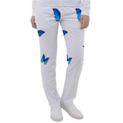 Butterfly-blue-phengaris Women s Casual Pants by saad11