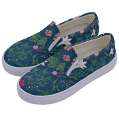 Spring Design  Kids  Canvas Slip Ons by AlexandrouPrints